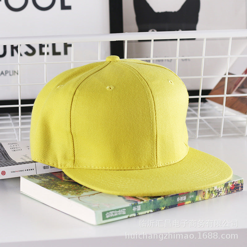 Wholesale Solid Color Flat Brim Hat Baseball Cap ACC-HT-Huic010