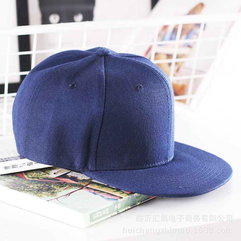 Wholesale Solid Color Flat Brim Hat Baseball Cap ACC-HT-Huic010