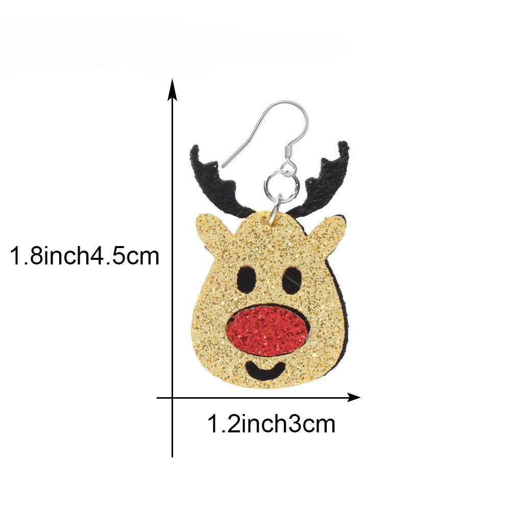 Wholesale Christmas Earrings Christmas Deer Long Earrings ACC-ES-Tengc006