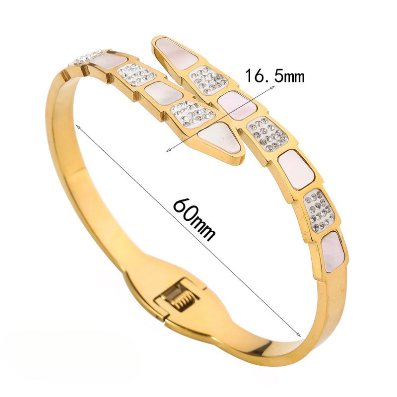 Wholesale Shell Snake Bone Fashion Bracelet ACC-BT-Ruif015