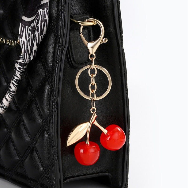 Wholesale Big Red Cherry Fruit Keychain ACC-KC-RongRui034