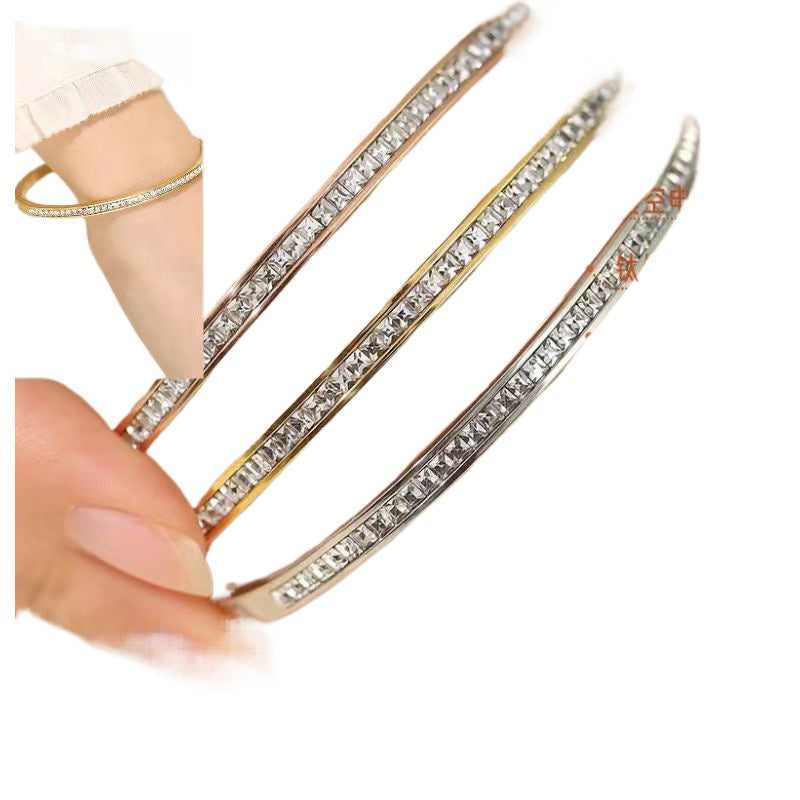 Wholesale Diamond Titanium Steel Bracelet ACC-BT-Ruih006