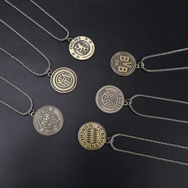 Wholesale Football Pendant Men's Necklace ACC-NE-Teguang002