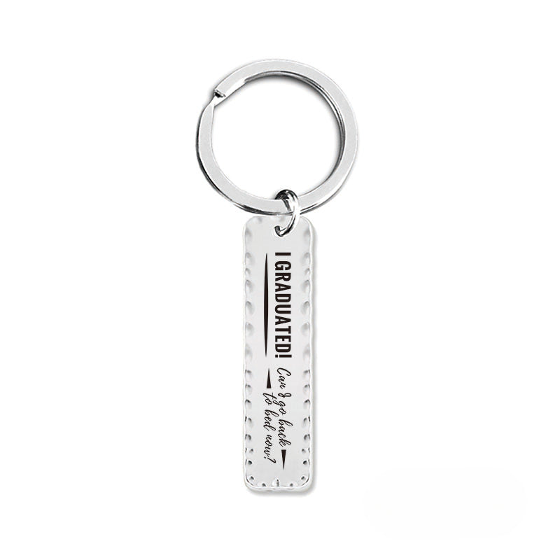 Wholesale 2024 Graduation Season Gift Inspirational Phrase Stainless Steel Keychain ACC-KC-Ganggu012