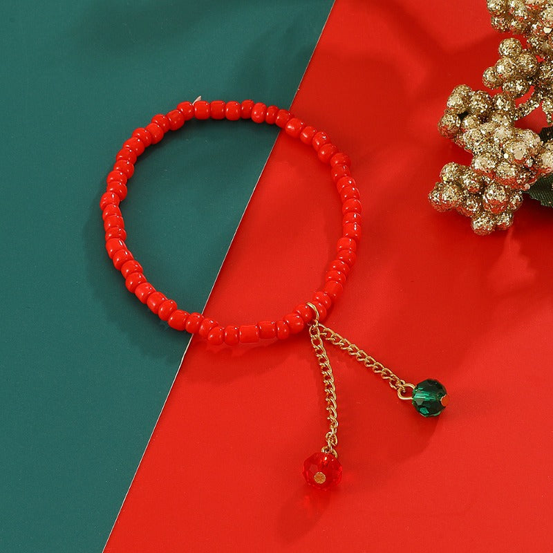 Wholesale 3pcs Christmas Ornaments Beaded Bracelet Three-Piece Set ACC-BT-Tiangao003