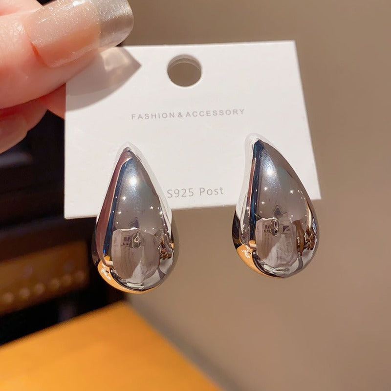 Wholesale European and American Retro Metal Cold Style Water Drop Earrings ACC-ES-HaoWen004