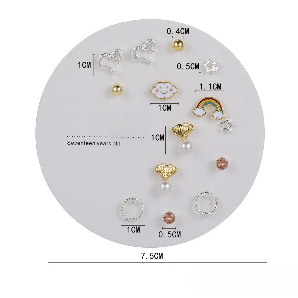 Wholesale Simple Small S925 Earring Set ACC-ES-Zhany007