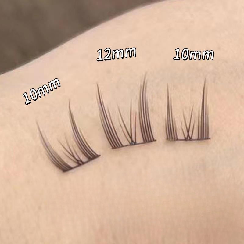 Wholesale 12 Rows of Large Capacity Comic Natural Single Cluster Segmented False Eyelashes ACC-FS-Rous003