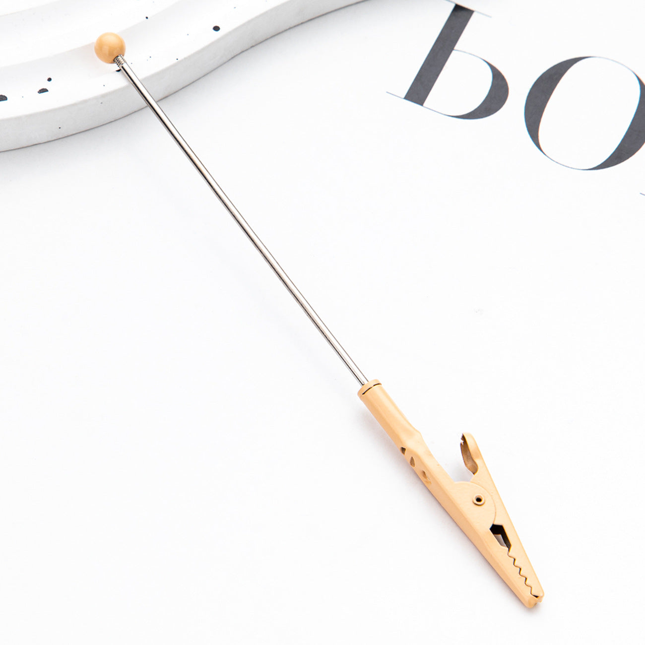 Wholesale Beadable Metal Card Grabber For Long Nails Macaron Color DIY Contactless Cards with Cards Puller ACC-KC-HuaH002