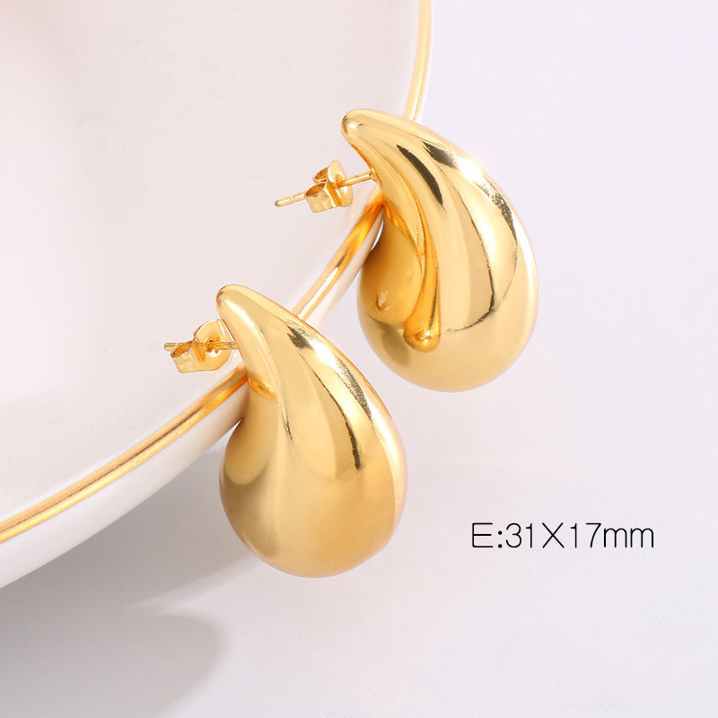 Wholesale Water Drop Earrings Stainless Steel Earrings Hollow Earrings ACC-ES-KaLun003