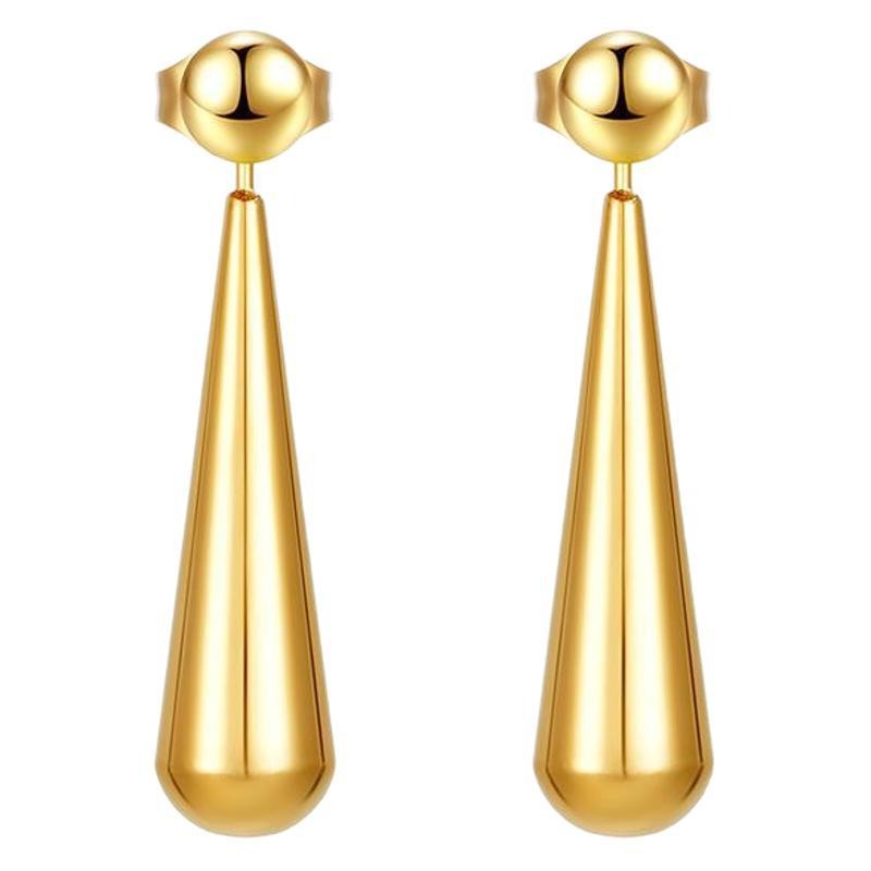 Wholesale Minimalist Two-wear Long Teardrop Earrings ACC-ES-MuShan067