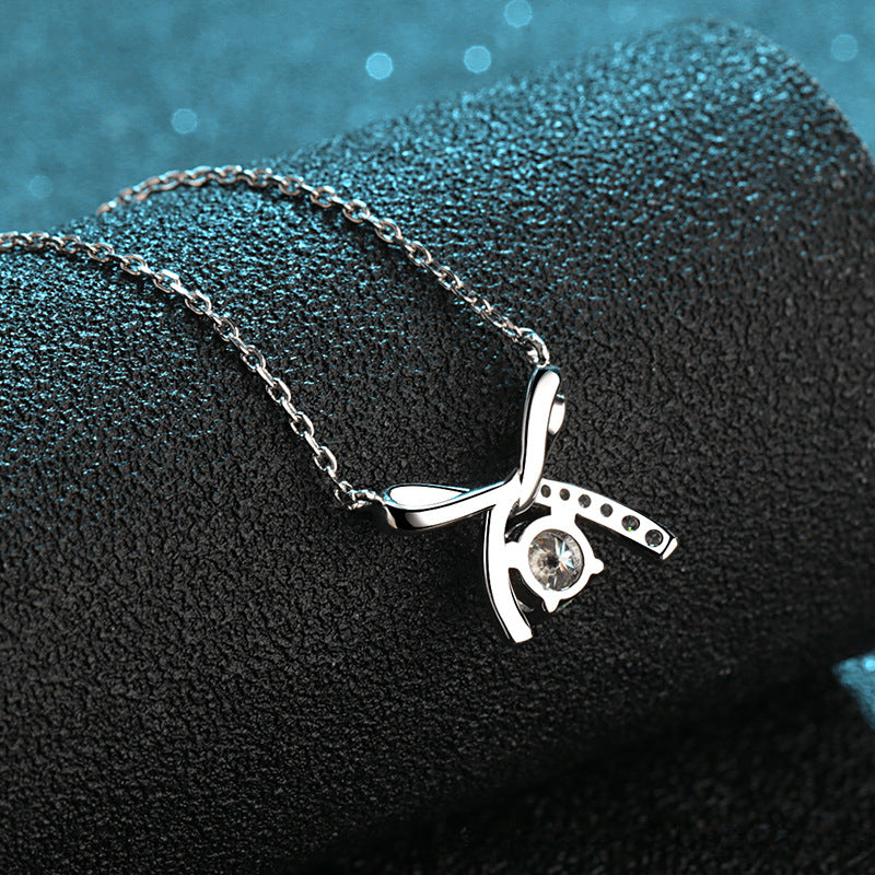 Wholesale Sterling Silver Bow Necklace Necklace Set Stainless Steel Necklace ACC-NE-XinDeyi001