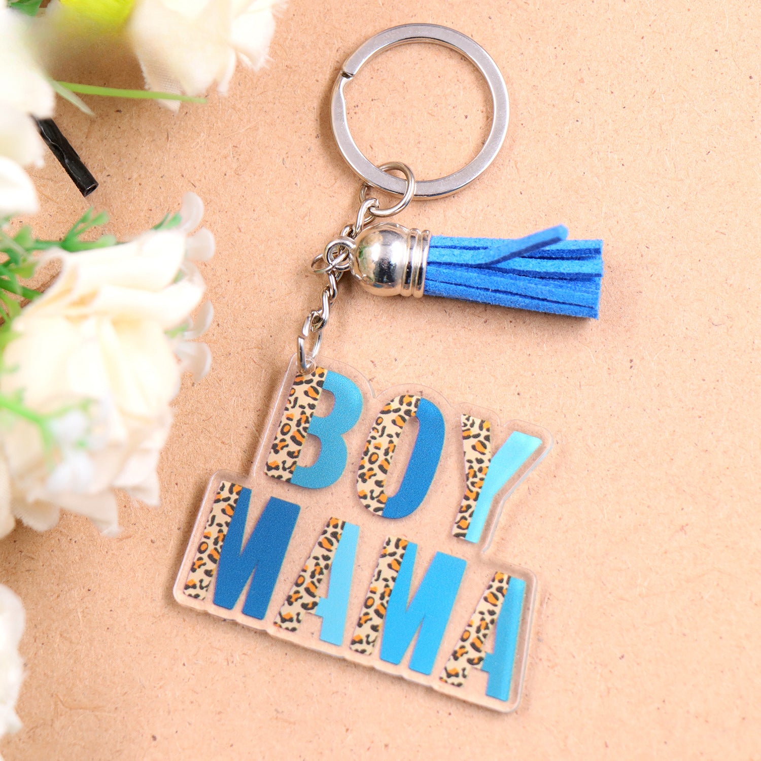 Wholesale Boy Mom Girl Mom Mother's Day Gift Acrylic Keychain ACC-KC-XiaoYan013
