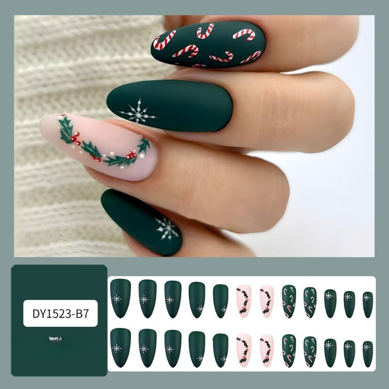 Wholesale 24 Pieces/box Christmas Snowflake Nails Kits Nail Stickers ACC-NS-QXJ036