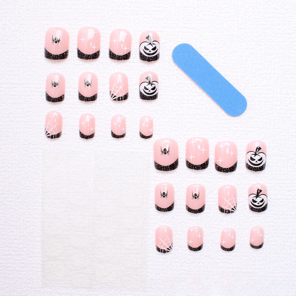 Wholesale 24 Pieces/box Halloween Press-on Nails Kits Nail Stickers ACC-NS-XingNai020