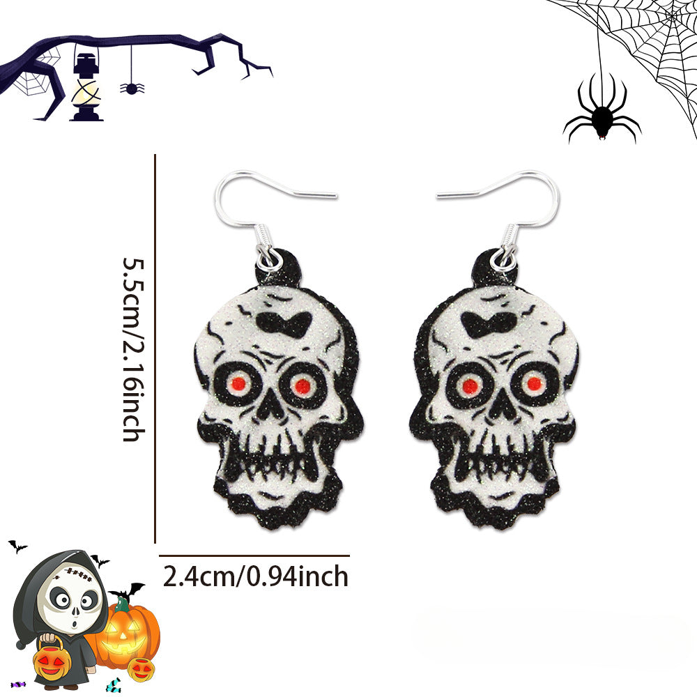 Wholesale Halloween Spider Bat Earrings ACC-ES-ZhouHao001