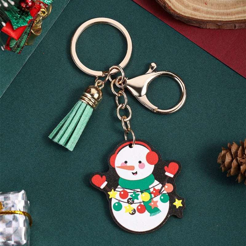 Wholesale Christmas Series Santa Claus Tassel Keychain ACC-KC-RongRui013