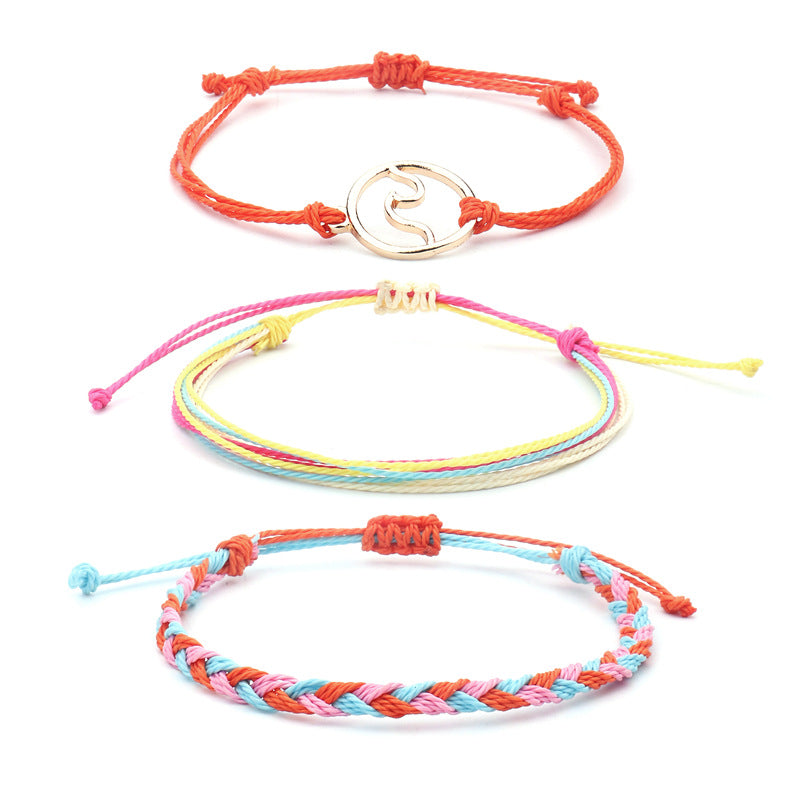 Wholesale Boho Braided Bracelet Set