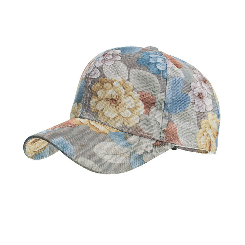 Wholesale Floral Lace Print Baseball Cap For Women Summer Outdoor Sun Hat Fashion Accessory Gift