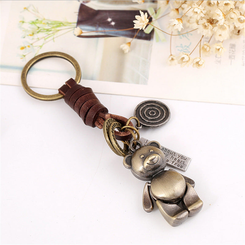 Wholesale  Alloy Cartoon Bear Keychain
