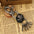 Wholesale retro cowhide keychain leather  keychain