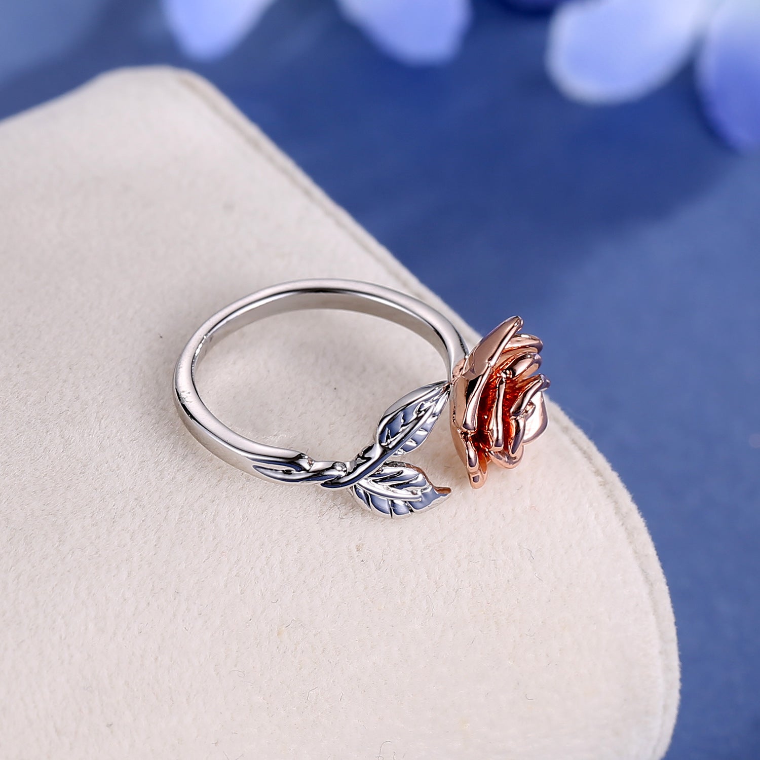 Wholesale Creative Rose Ring Generous All-match Stacked Finger Ring