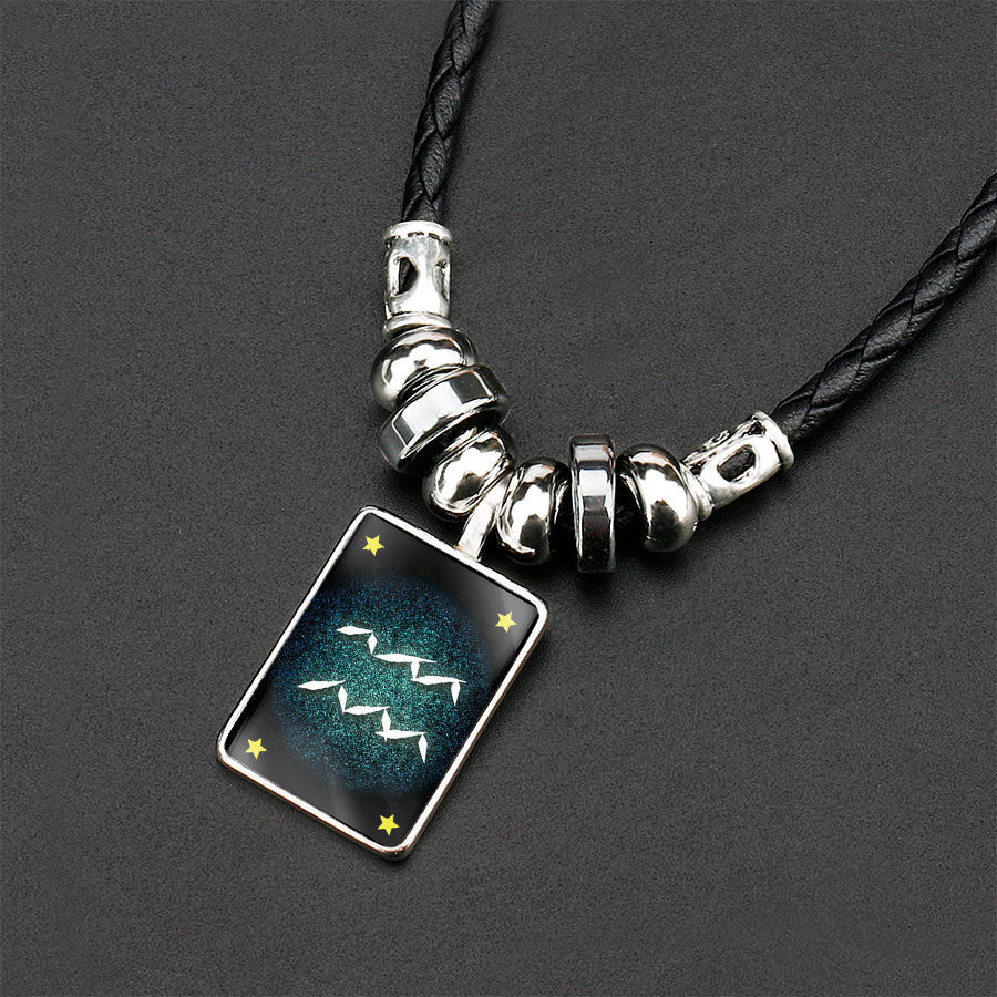 Wholesale Men's Twelve Constellations Couple Necklace