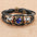 Wholesale Retro Multi-Layer Beaded Twelve Constellations Time Gem Leather Bracelet