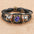 Wholesale Retro Multi-Layer Beaded Twelve Constellations Time Gem Leather Bracelet
