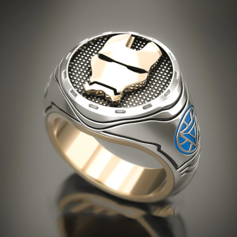 Wholesale Vintage Black Oil Two Tone Ring ACC-RS-SMLK003