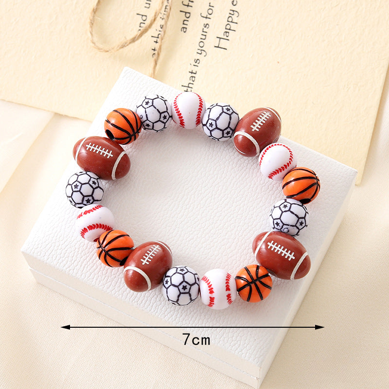Wholesale Acrylic Ball Beaded Bracelets ACC-BT-YiL003