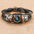 Wholesale  twelve constellation Time gem cowhide bracelet