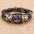 Wholesale Retro Multi-Layer Beaded Twelve Constellations Time Gem Leather Bracelet