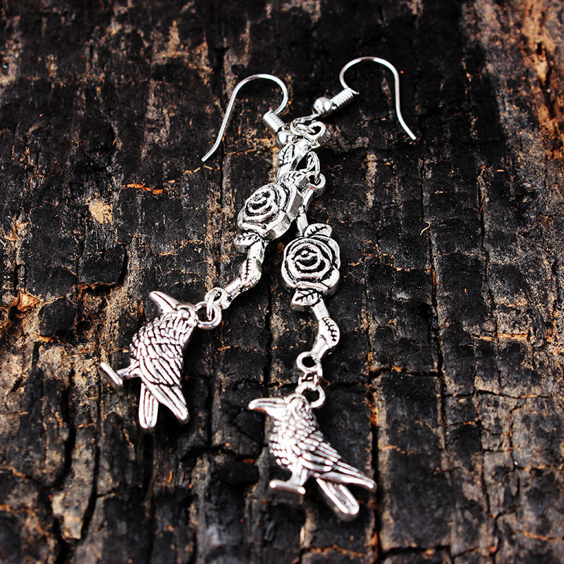 Wholesale Goth Punk Pentagram Bull Skull Earrings