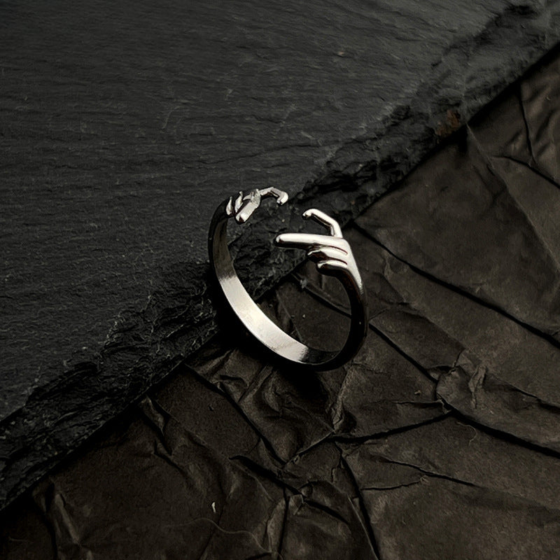 Wholesale Stainless Steel Ring Open No Fading 18K Gold Plated ACC-RS-WanCh003