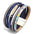 Wholesale multi-layer colorful bohemian magnetic clasp leather bracelet