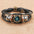 Wholesale  twelve constellation Time gem cowhide bracelet