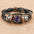 Wholesale Retro Multi-Layer Beaded Twelve Constellations Time Gem Leather Bracelet