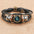 Wholesale  twelve constellation Time gem cowhide bracelet