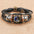 Wholesale Retro Multi-Layer Beaded Twelve Constellations Time Gem Leather Bracelet