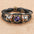 Wholesale Retro Multi-Layer Beaded Twelve Constellations Time Gem Leather Bracelet