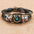 Wholesale  twelve constellation Time gem cowhide bracelet