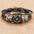 Wholesale  twelve constellation Time gem cowhide bracelet
