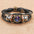 Wholesale Retro Multi-Layer Beaded Twelve Constellations Time Gem Leather Bracelet