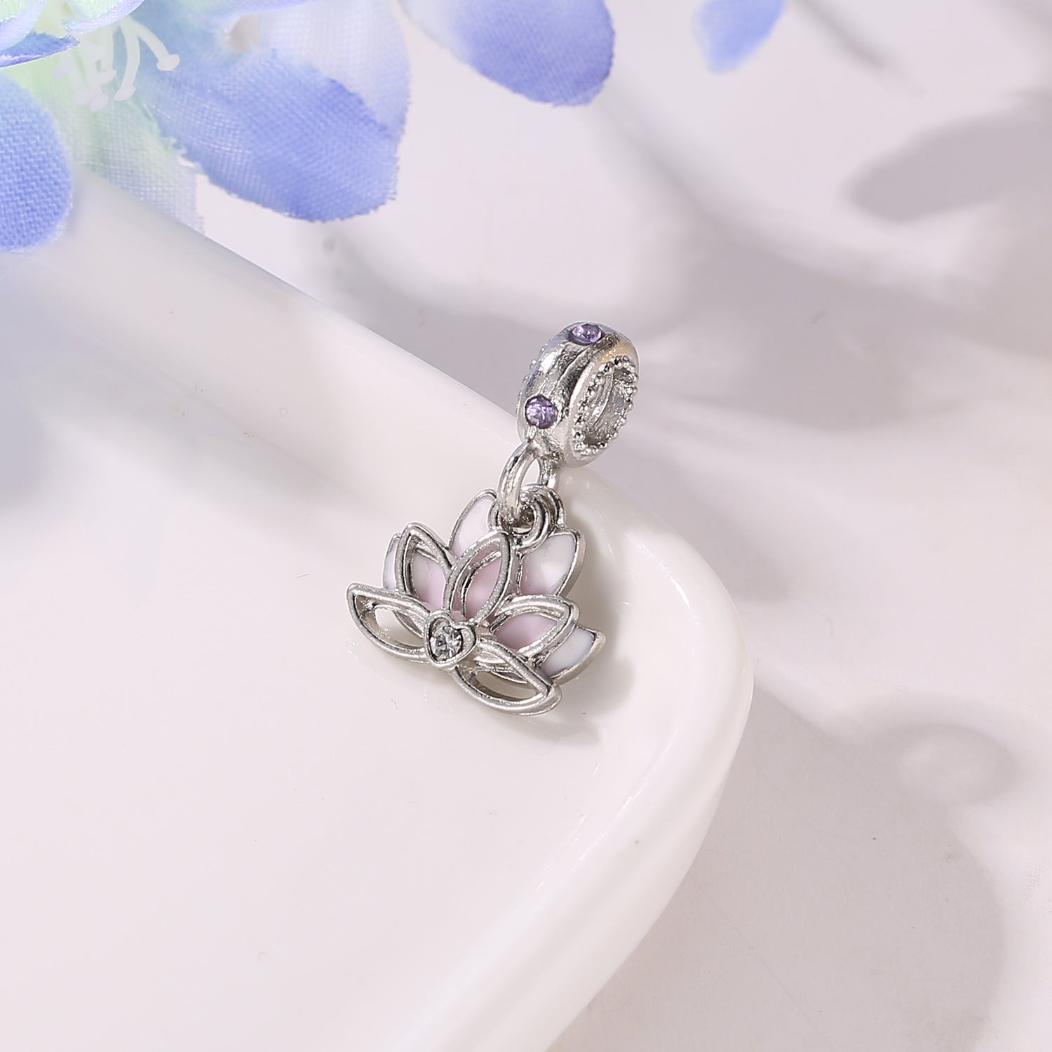 Wholesale 20PCS Lotus Bracelet Spacer charms