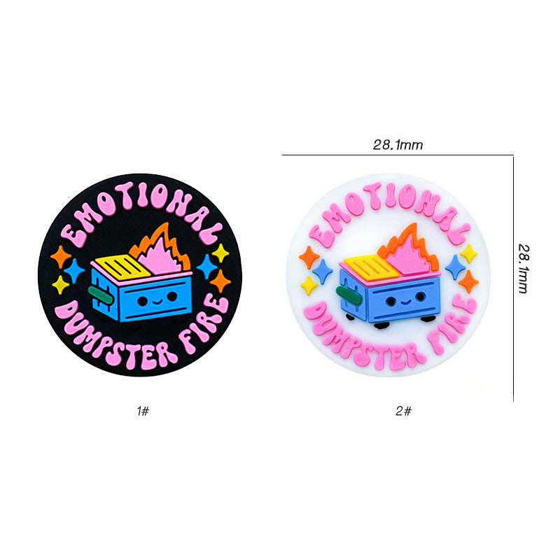 Wholesale 10pcs Firebox Silicone Cartoon Focal Beads ACC-BDS-WDX256