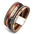 Wholesale multi-layer colorful bohemian magnetic clasp leather bracelet