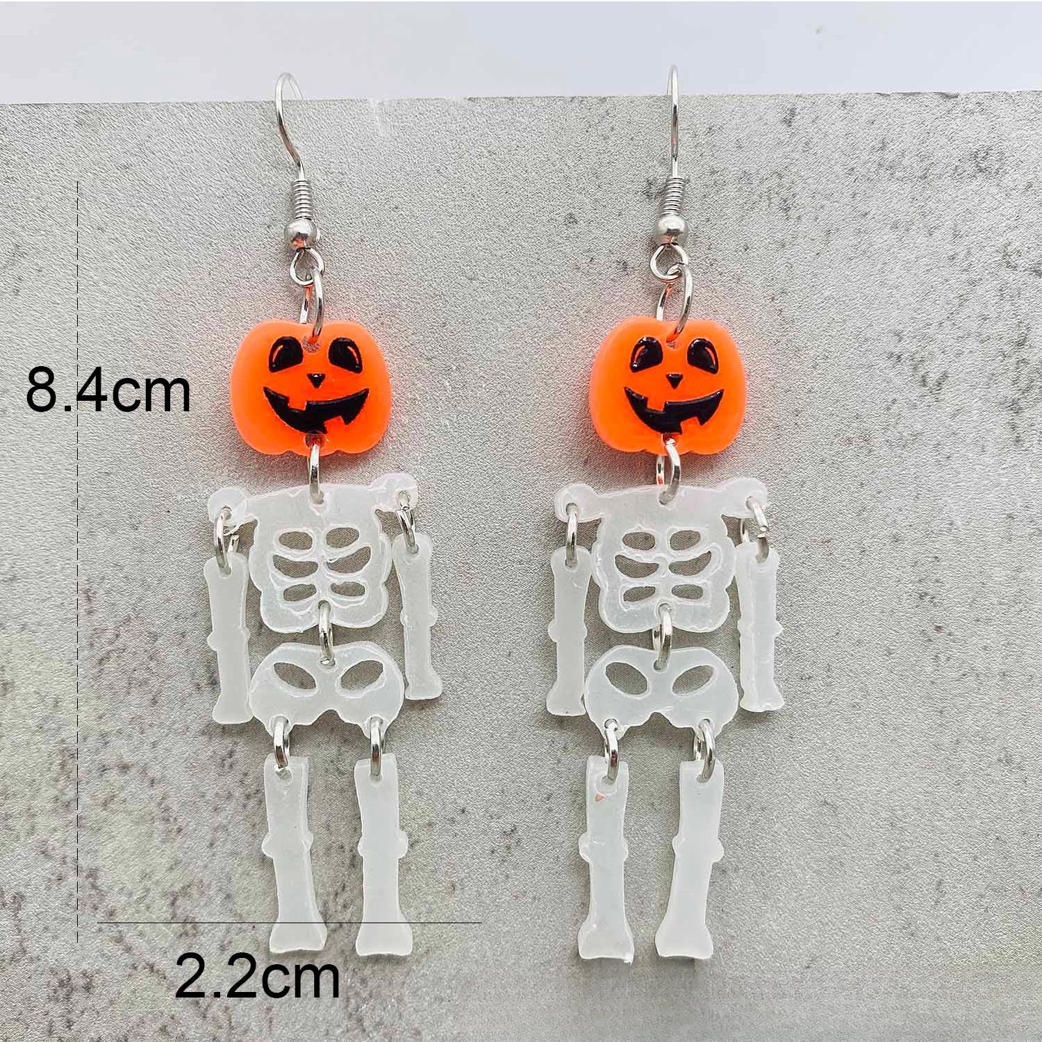 Wholesale Halloween Horror Pumpkin Luminous Skull Earrings ACC-ES-ChenY051