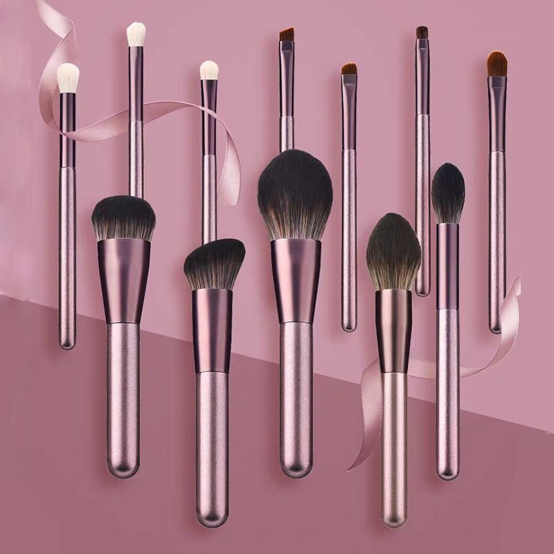 Wholesale 12pcs/set Cangzhou Soft-haired Small Grape Makeup Brush Set ACC-MB-Feim005