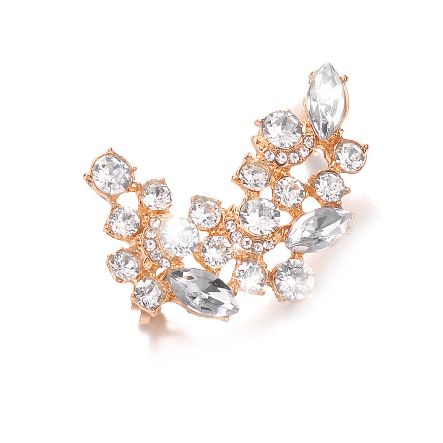 Wholesale Diamond-inlaid cranial ear clip ear studs Earrings